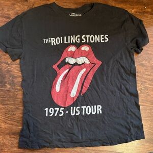 The Rolling Stones Black Cotton T-Shirt